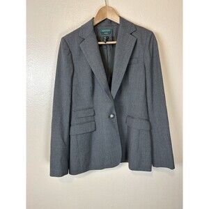 Lauren Ralph Lauren Exclusive 6 Wool Blend Blazer Jacket Schoolboy Boyfriend